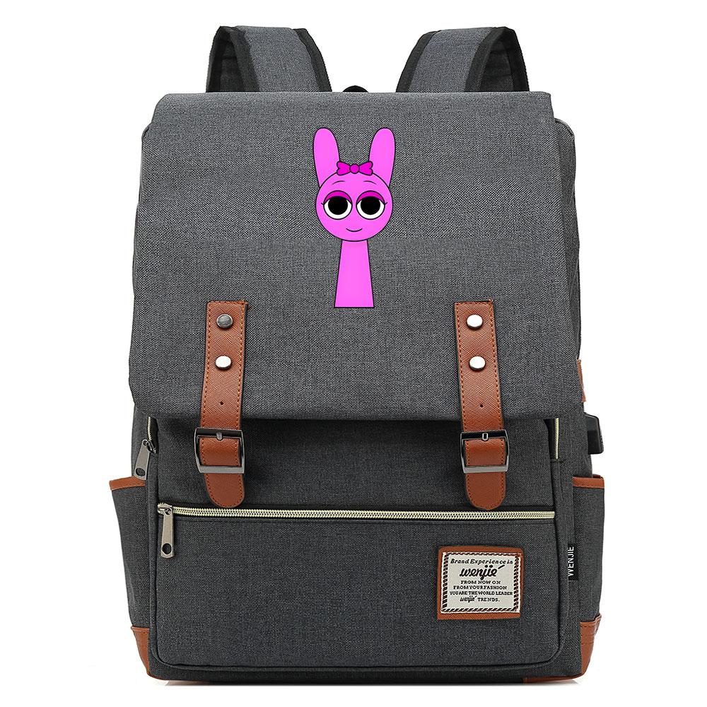 Mayoulove Sprunki Backpack Large Capacity Durable Design for School and Outdoor Activities-Mayoulove