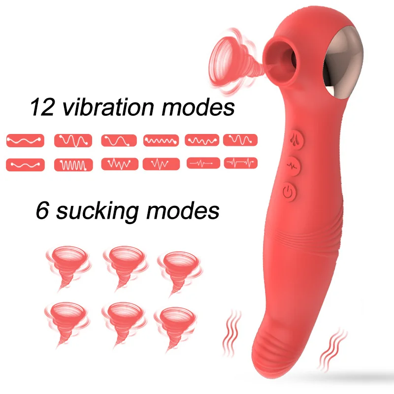 12 Speeds Vibrating Sucker Clitoris Stimulator For Women