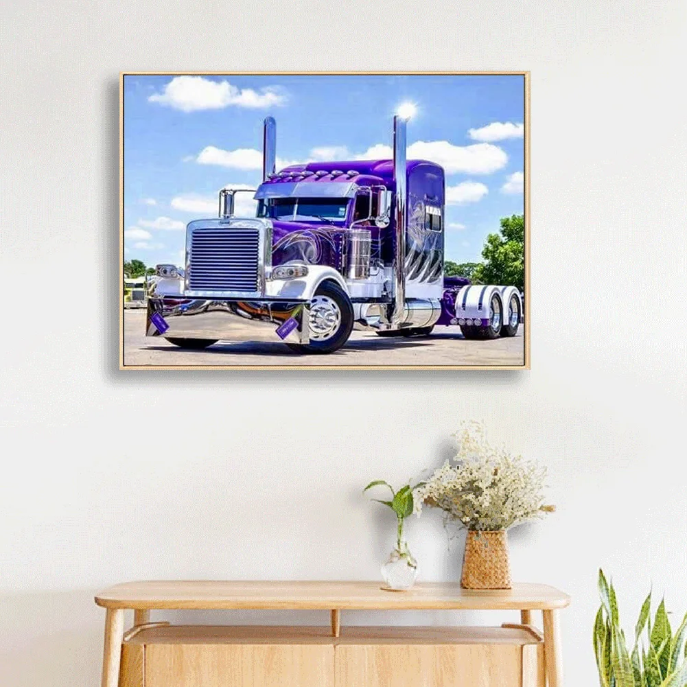 Diamond Painting - Full Round Drill - Vehicle in Farm