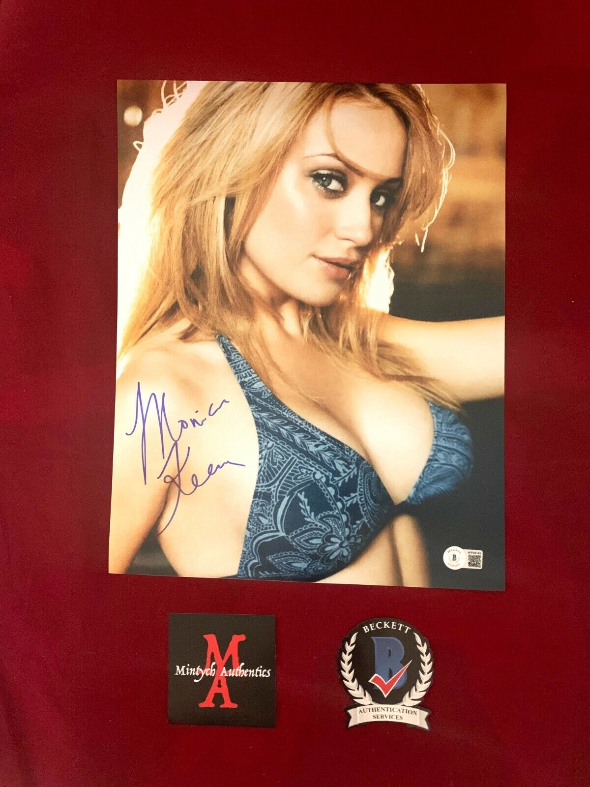 MONICA KEENA AUTOGRAPHED SIGNED 11x14 Photo Poster painting! FREDDY VS JASON! BECKETT COA HORROR