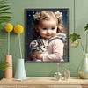 Diamond Painting-5D Full Round Drill  Sweet Girl(40x50cm)