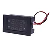 DC 0-300V Voltmeter 20A Ammeter Car LCD Digital Dual Display Monitor(Black)