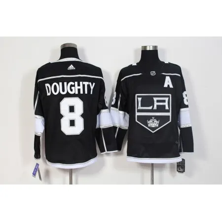 Men's  Los Angeles Kings #8 Drew Doughty Black Stitched NHL Jersey