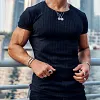 Men's Short-sleeved Solid Color Casual T-shirt by Inlyline
