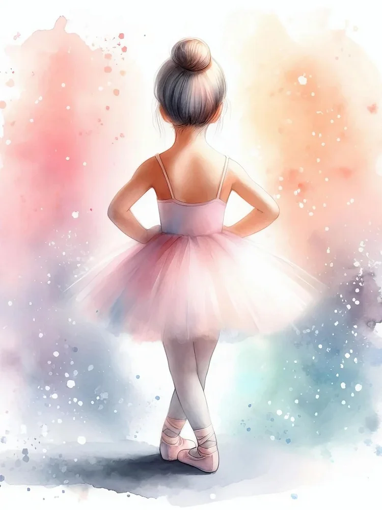 Ballet Girl 40*60CM(Canvas) Diamond Painting gbfke