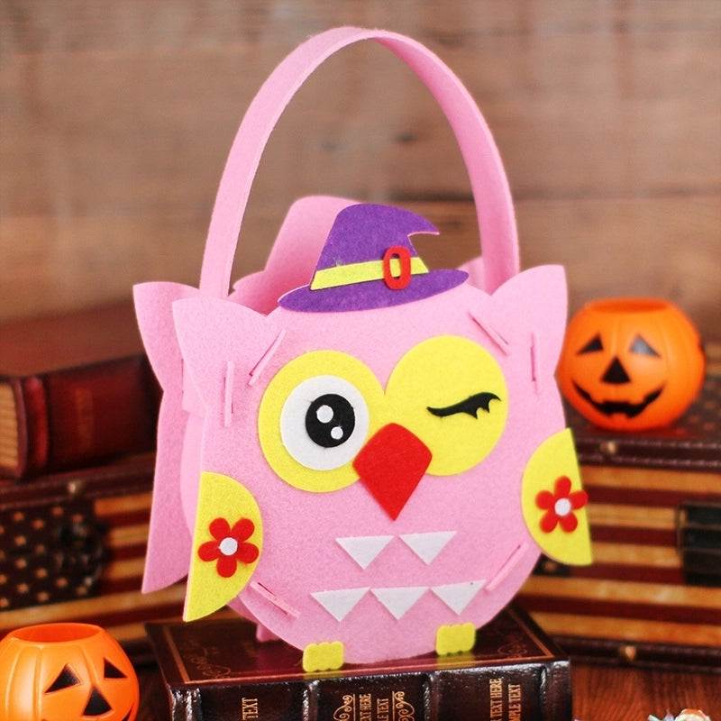 Halloween Children Unisex Nonwoven Pumpkin Cute Minimalist Round Open Handbag