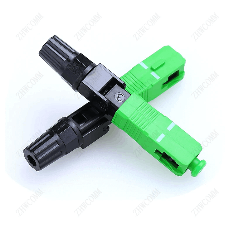  High Quality SC APC Single Mode Fiber Optic Quick Fast Connector FTTH Cold Connector 
