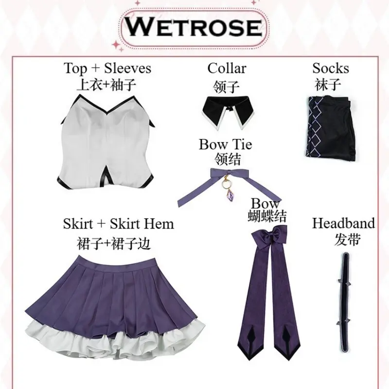 [Wetrose] Pre-Order Pleated Skirt Anime Cosplay Costume