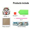 5D DIY Partial Special Shaped Drill Diamond Painting Kit Bear Decor With Frame Kit 18x18cm