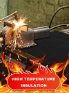 Fireproof Welding Blanket 1800 F Carbon Felt Fire Resistant Mat for Welding