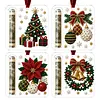 4Pcs Christmas DIY Diamond Painting Clear Acrylic Ornaments Cash Slot