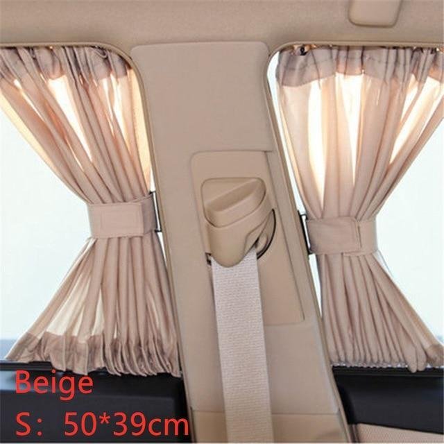 2PCS Auto Universal Sunshade Curtain Car Side Window