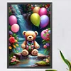 (40*60cm)Bear - Round Partial AB Drill Diamond Painting
