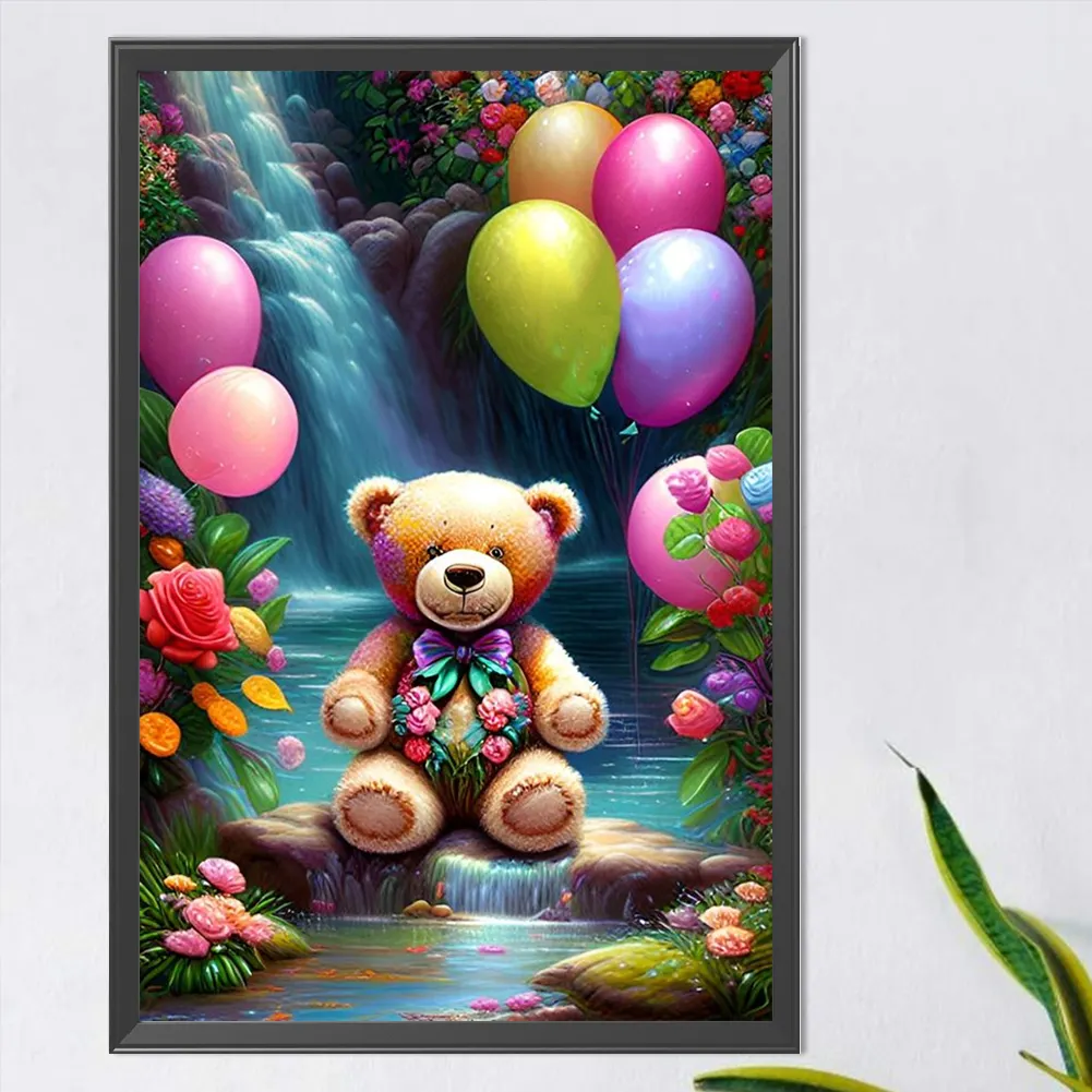 Partial AB Diamond Painting - Full Round Drill - Bear(Canvas|45*65cm)