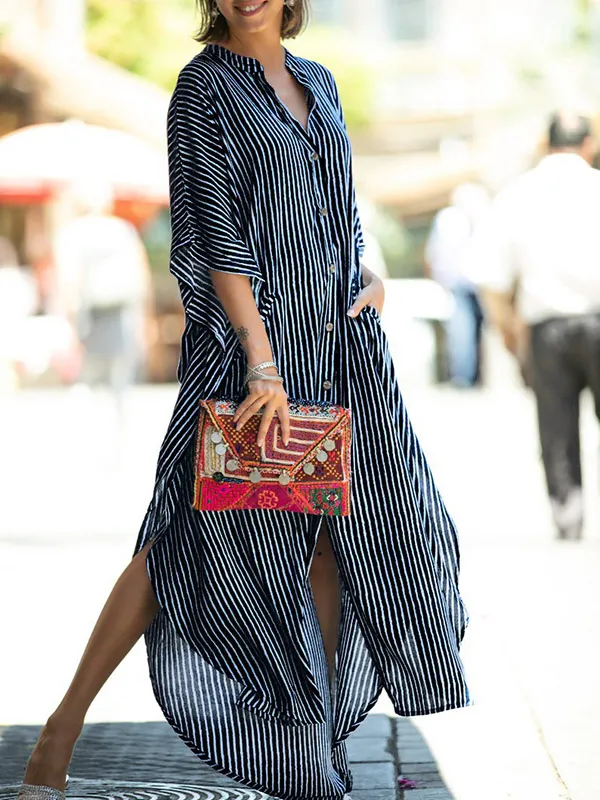 Fashion Batwing Sleeve Beach Dress