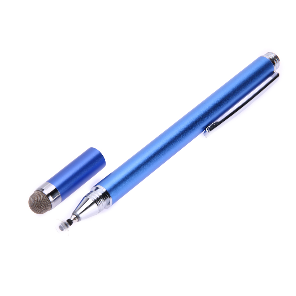 

2 In 1 Capacitive Pen Touch Screen Drawing Pen Stylus for iPhone iPad Table, Dark blue, 501 Original