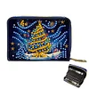 (US Local)DIY Diamond Art Diamond Dot Card Pack 5D Diamond Painting Pouch (Christmas Tree)