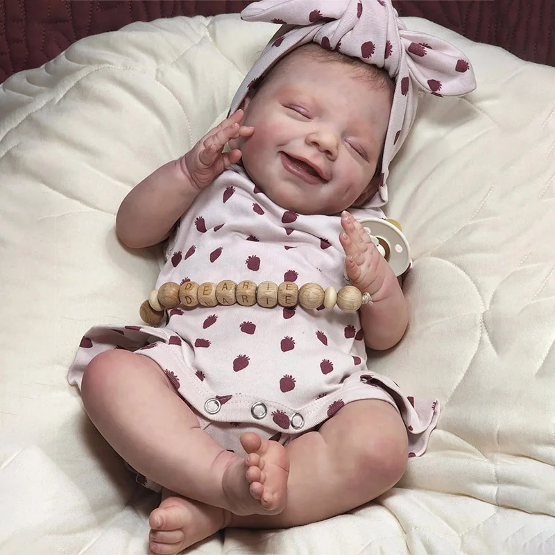 12'' Innocent Smiling Newborn Silicone Vinyl Body Baby Cheap reborns