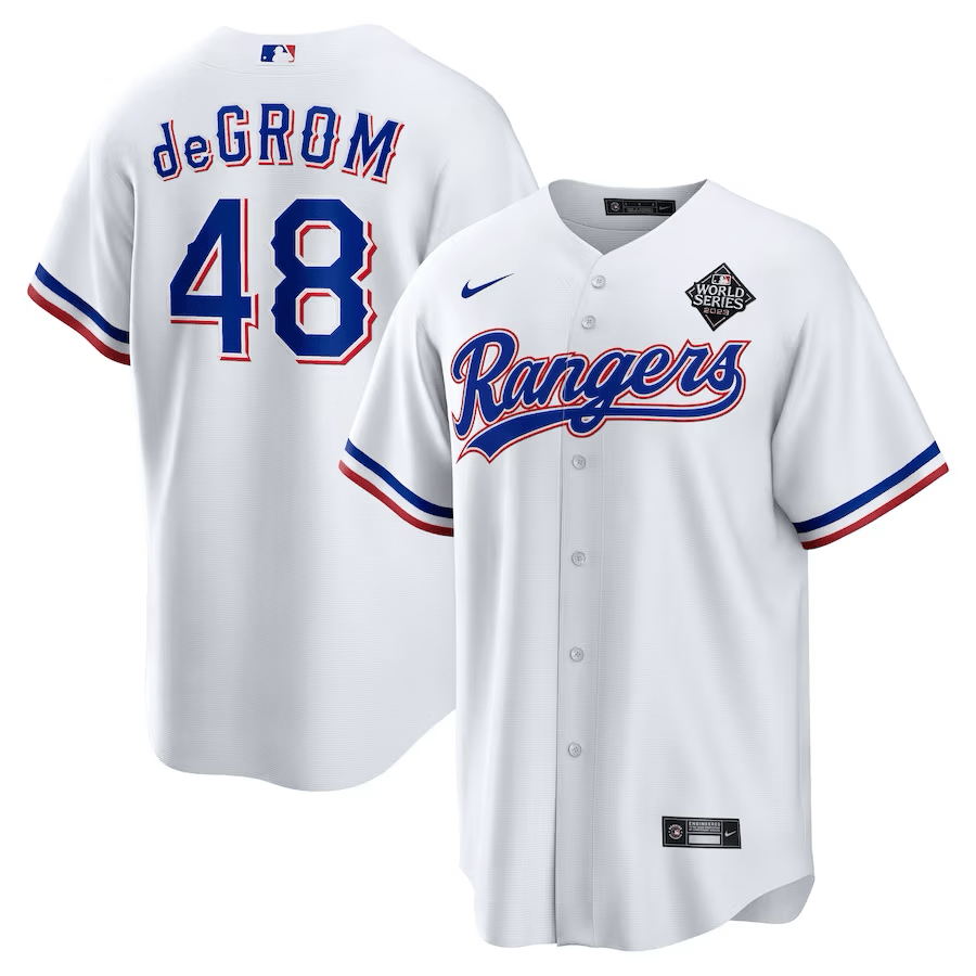 Jacob DeGrom Texas Rangers World Series Jerseys mysite