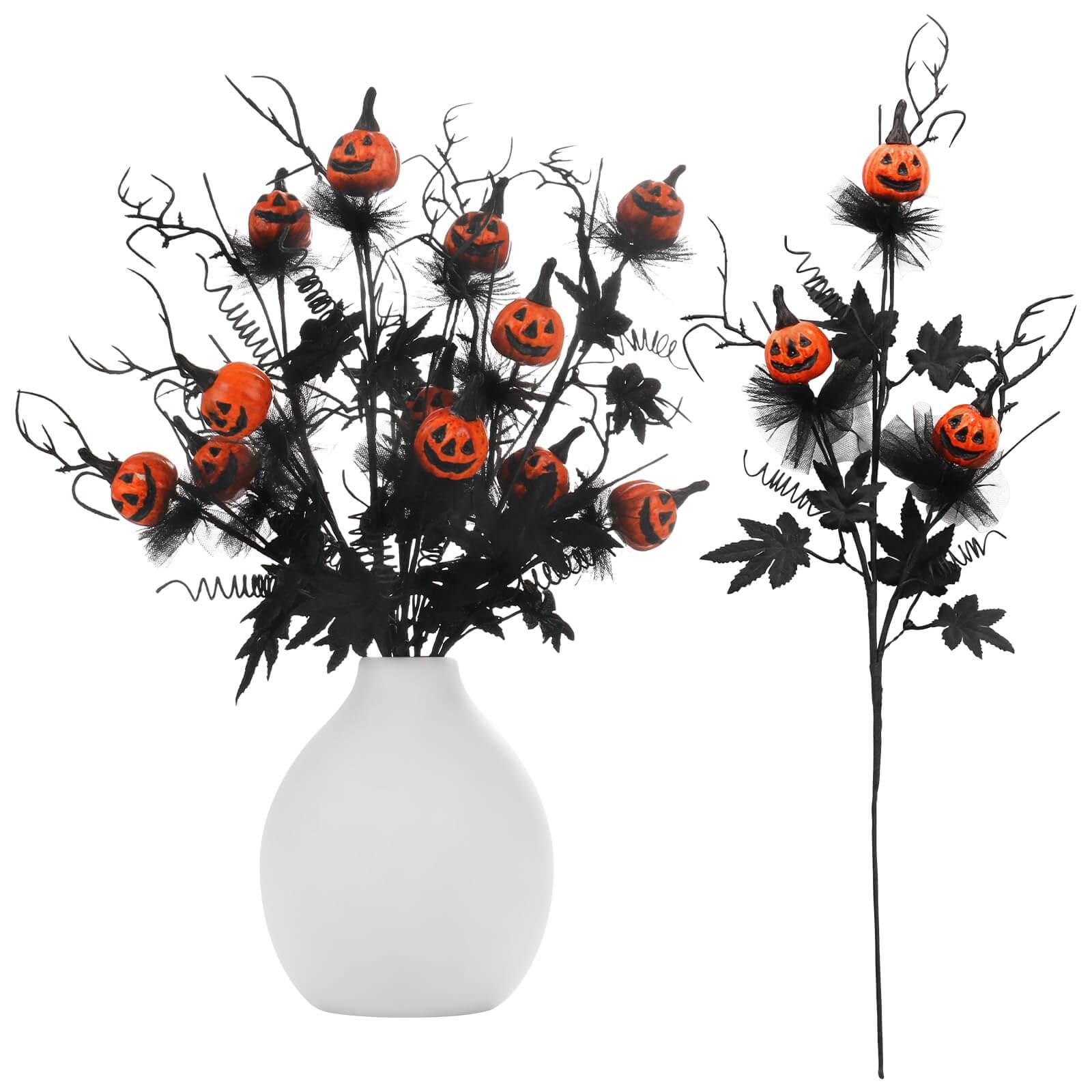 18.5" Halloween Floral Stem Set (5 PCS)