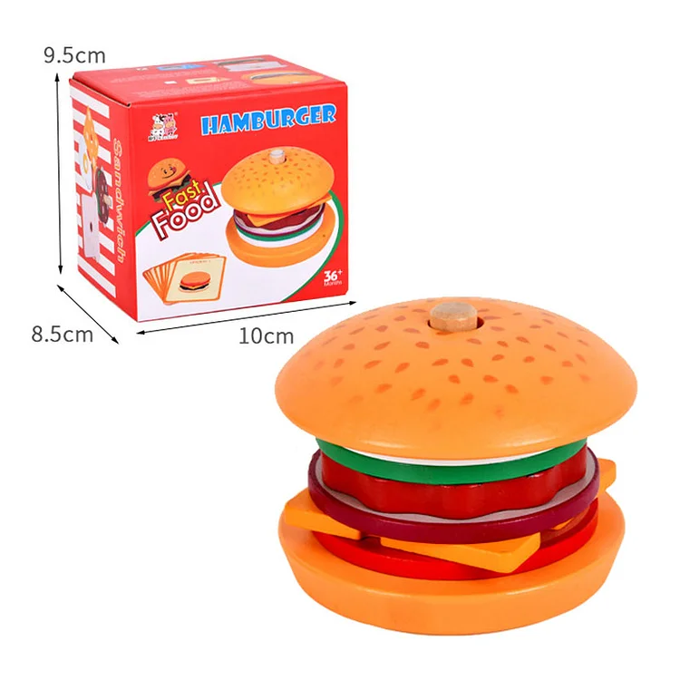 Children's burger sandwich simulation match toys | 168DEAL