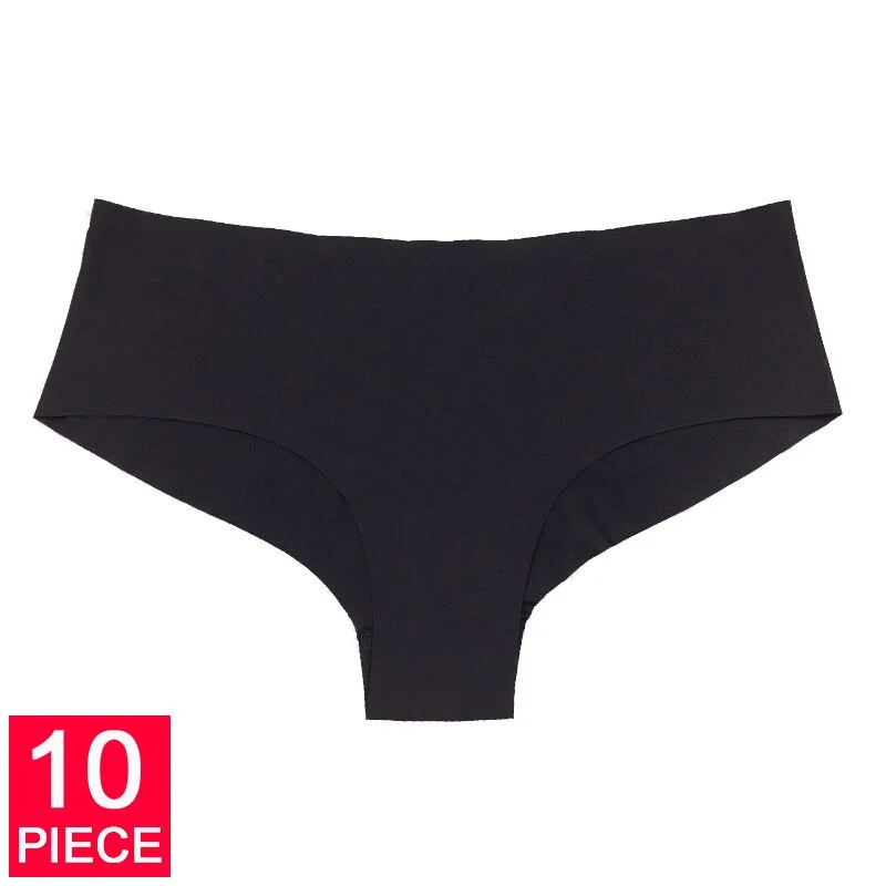 Meet'r 10 Pcs/Lot Seamless Panty Set Underwear Female Comfort Intimates Fashion Low-Rise Briefs 5 Colors Lingerie Drop Shipping