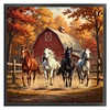 Horse Farm-11CT Stamped Cross Stitch 50*50cm/19.69*19.69in tapestrymarket