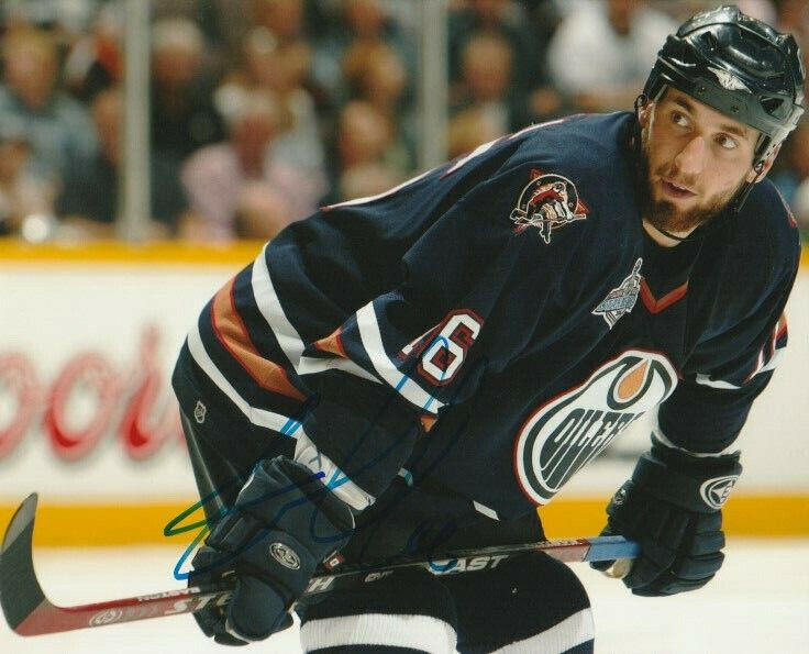 JARRET STOLL SIGNED EDMONTON OILERS 8x10 Photo Poster painting #4 Autograph