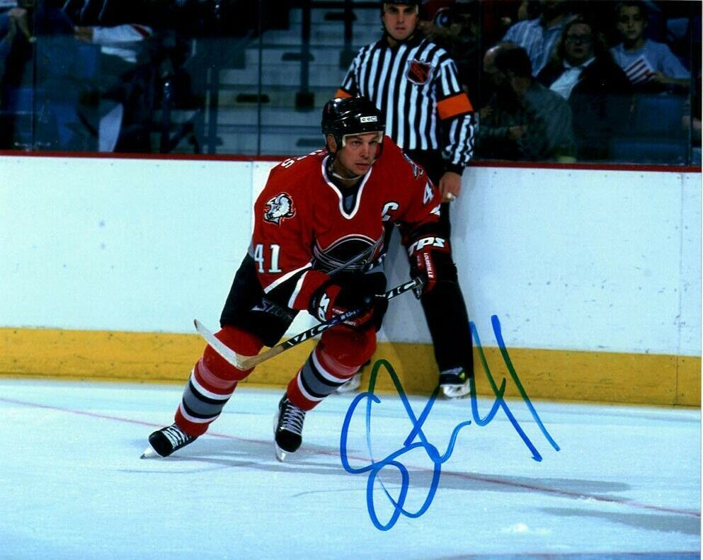 Buffalo Sabres Stu Barnes Autographed Signed 8x10 NHL Photo Poster painting COA #6