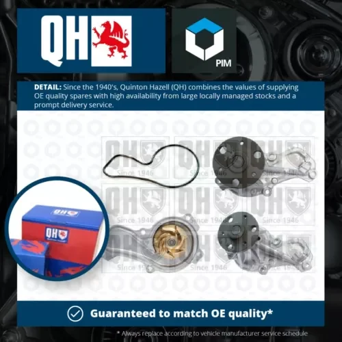 Water Pump fits HONDA CR-V Mk3 RE 2.0 06 to 12 Coolant QH 19200R1PU01 Quality Parts