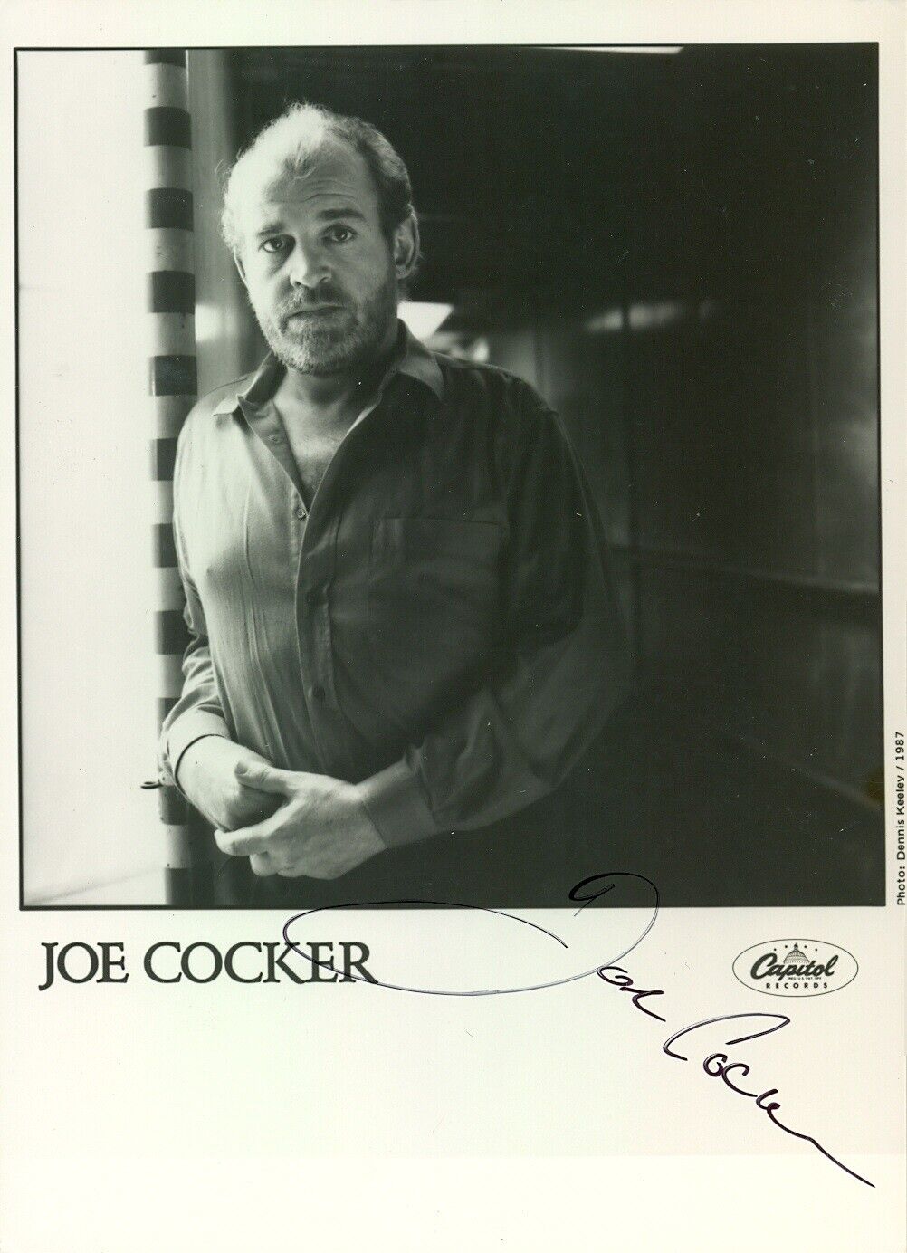 JOE COCKER Signed Photo Poster paintinggraph - Rock / Pop Singer - preprint