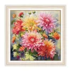 Dahlia-16CT Stamped Cross Stitch Egyptian Cotton 68*68cm/26.77*26.77in (Big Size)