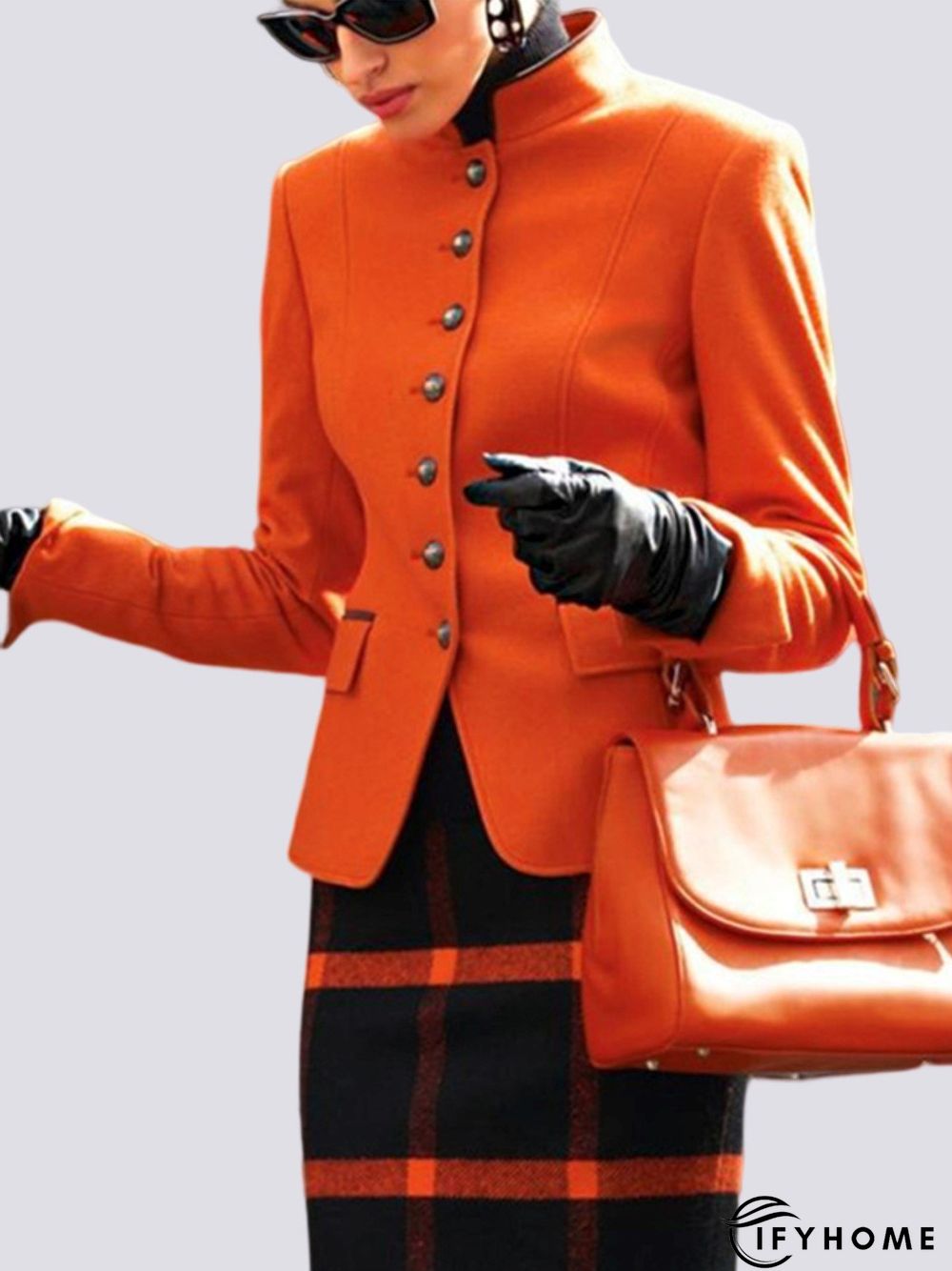 Urban Regular Fit Long Sleeve Plain Jacket | IFYHOME