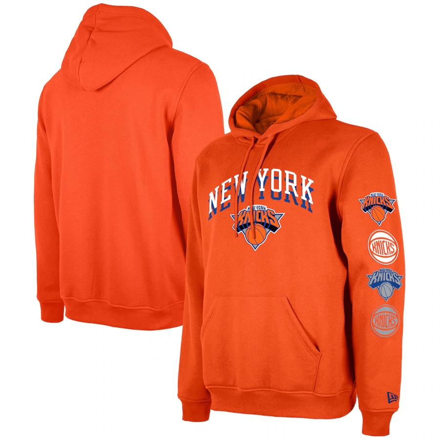 New York Knicks  2023/24 City Edition Pullover Hoodie - Orange mysite