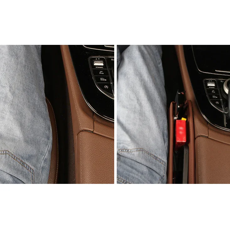 🔥Hot Sale🔥 Exclusive Logo Leather  Car Seat Storage Box
