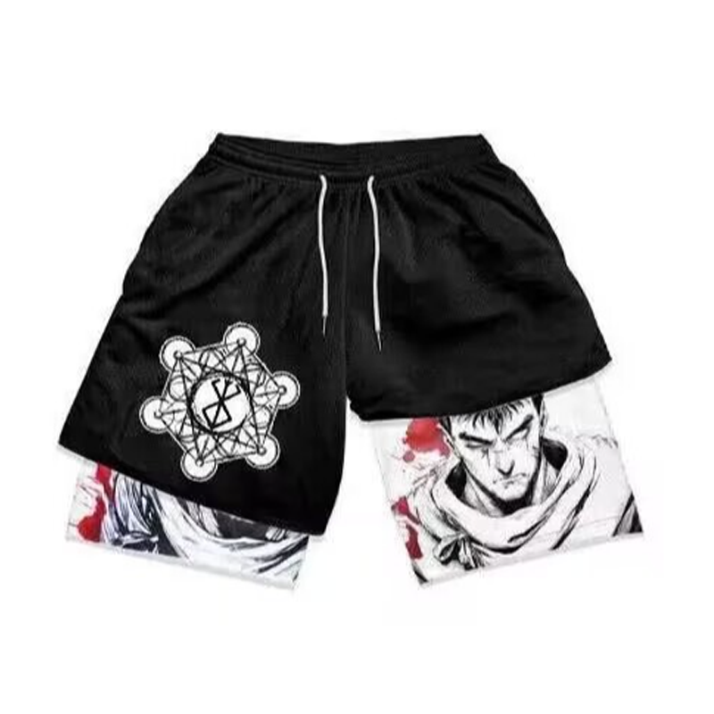 Berserk Printed Men's Fitness Shorts