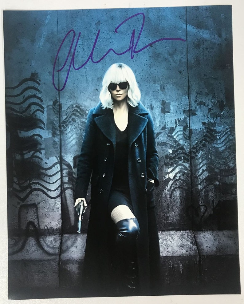 Charlize Theron Signed Autographed Atomic Blonde