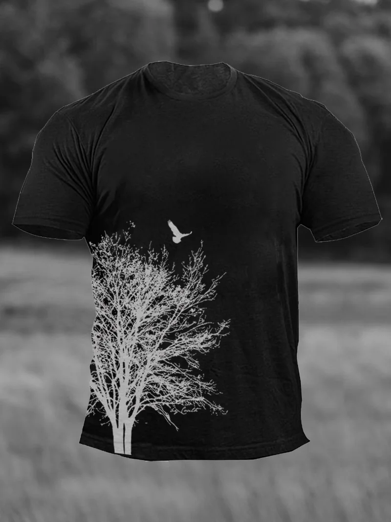 Men's The Mountains Are Calling Print T-Shirt in  mildstyles