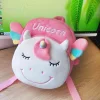 Baby Girls 3D Unicorn Backpacks Cute Plush School Bags