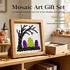 Tombstone Glass Mosaic DIY Craft Kit &ndash; Framed Halloween Wall Art