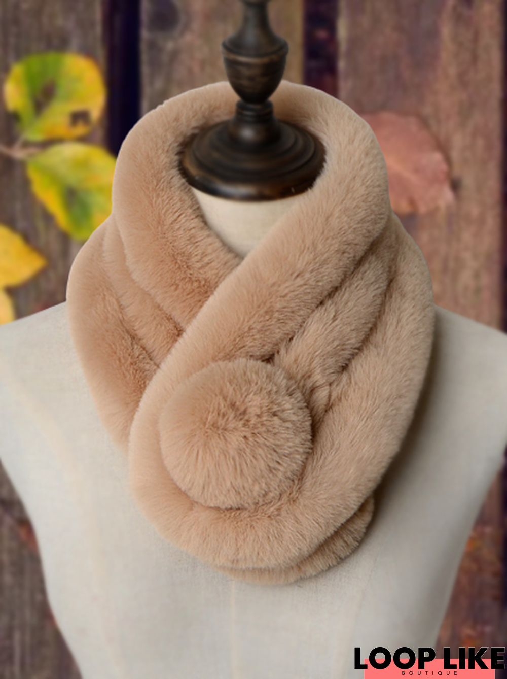 Casual Solid Color Plush Ball Scarf Everyday Clothing Accessories