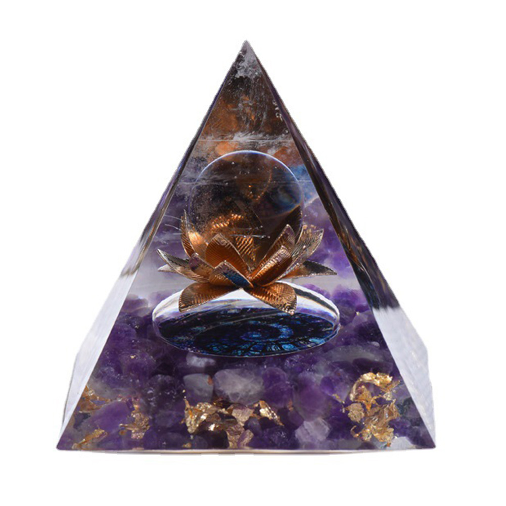 

5cm Natural Orgonite Pyramid Chakra, 501 Original