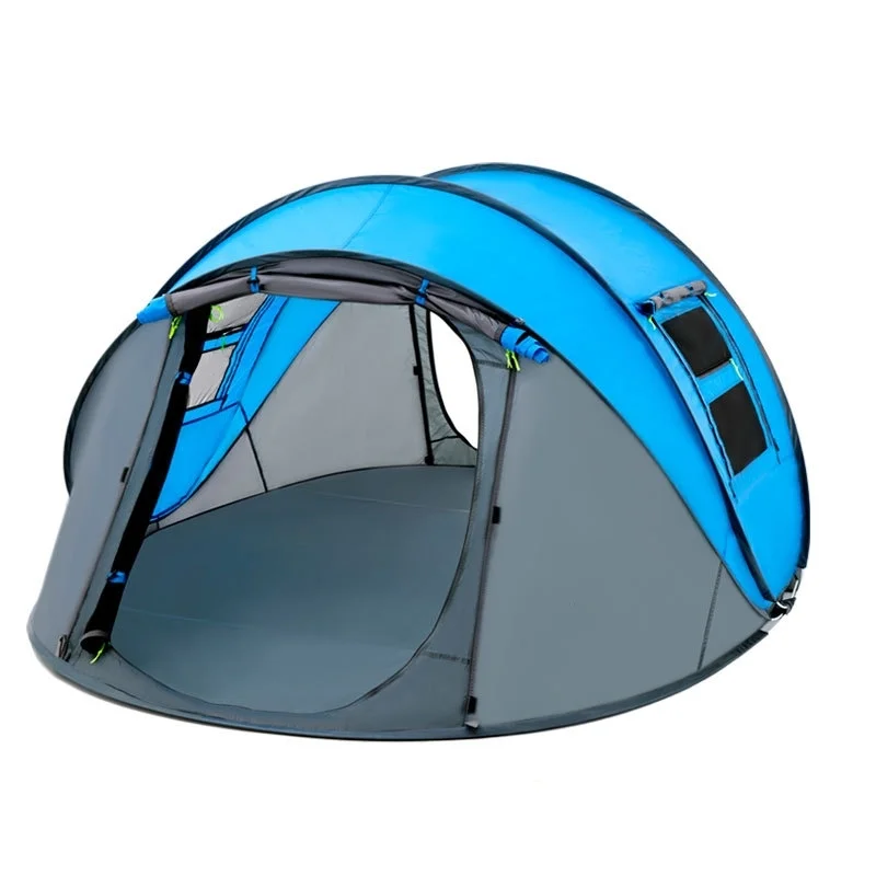 Outdoor Supplies Single Layer Rainproof Quick Opening Tent