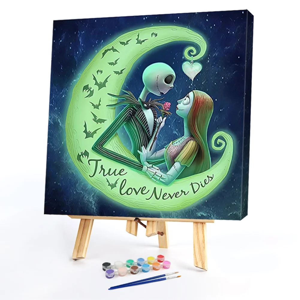 Cartoon Skull-Paint by Numbers Acrylic Painting 20*20cm