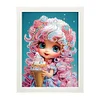 Cartoon Little Girl Diamond Art Painting Kits with Frame 