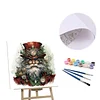 (US Only)Paint By Numbers Kit On Canvas DIY Oil Art Santa Claus Picture Home Decor40x40cm
