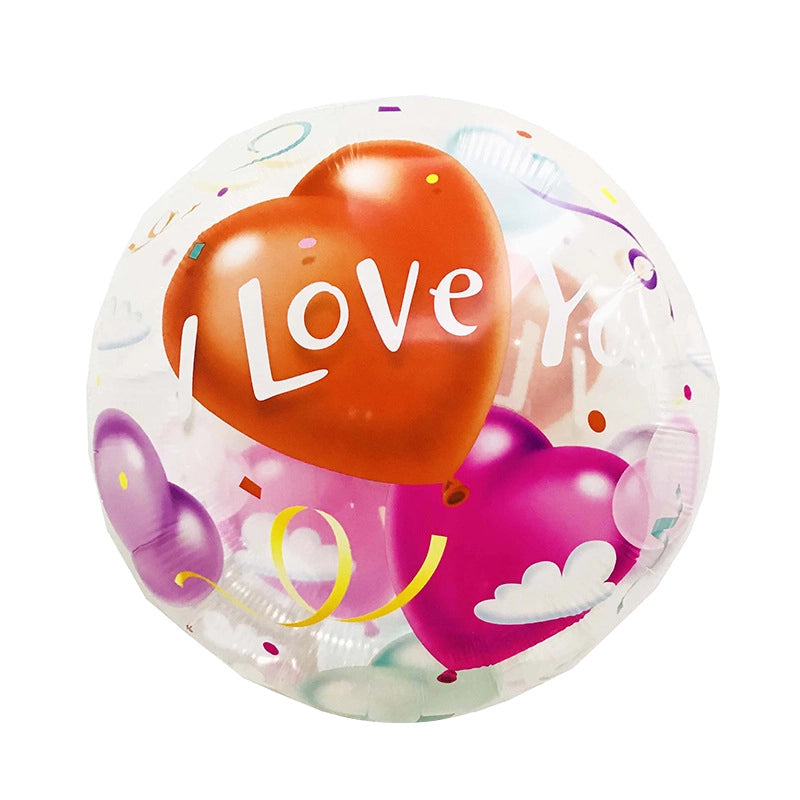 Vacation Minimalist Heart Shape Aluminum Film Travel Daily Balloons