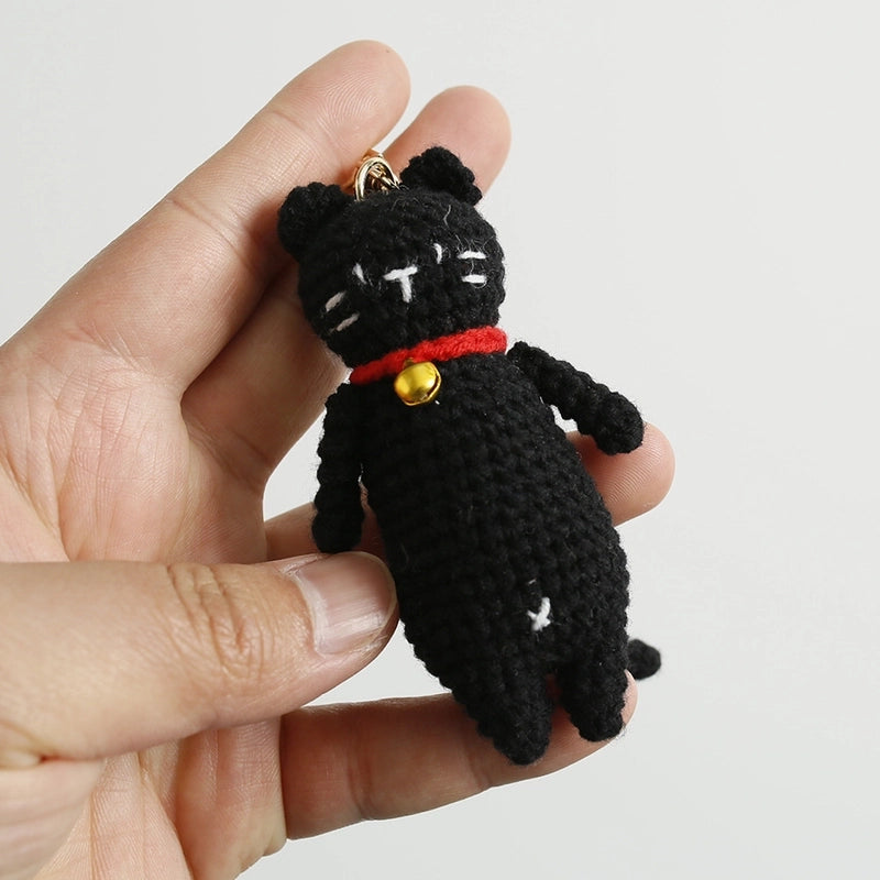 Cute Animal Yarn Knitting Keychain