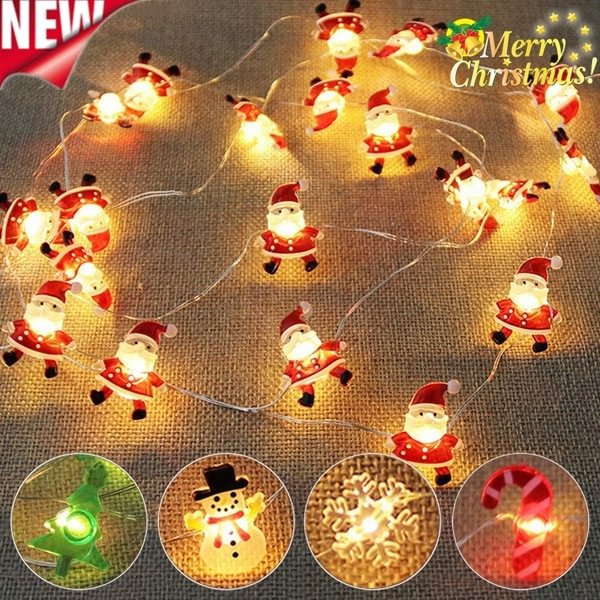 6 styles of new products Hot-selling Santa Claus string lights Christmas decorations Navidad New Year snowman Christmas tree LED garland string lights Wedding Christmas decoration Home interior design - Shop Trendy Women's Fashion | TeeYours