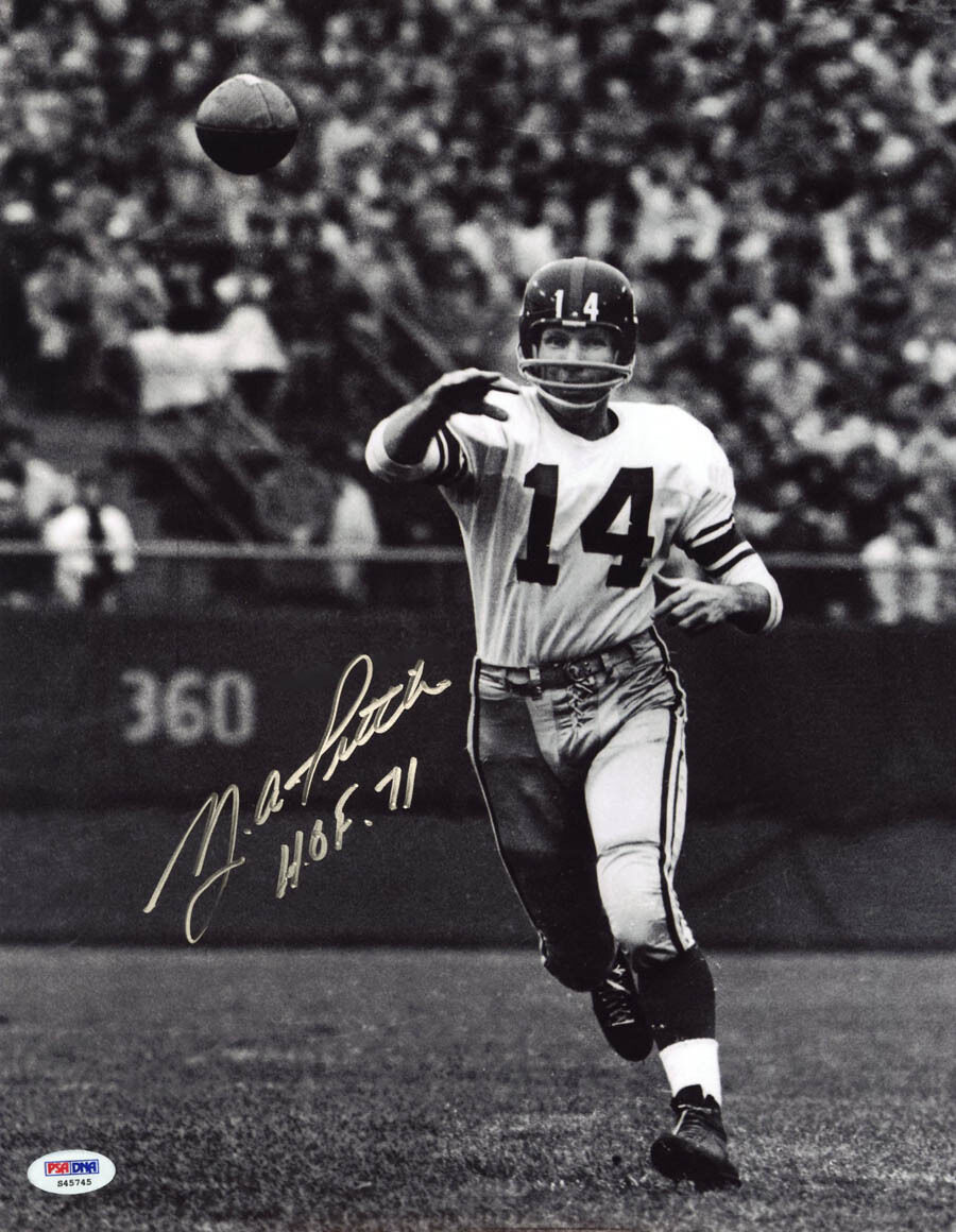 YA Y.A. Tittle SIGNED 11x14 Photo Poster painting + HOF 71 New York Giants PSA/DNA AUTOGRAPHED